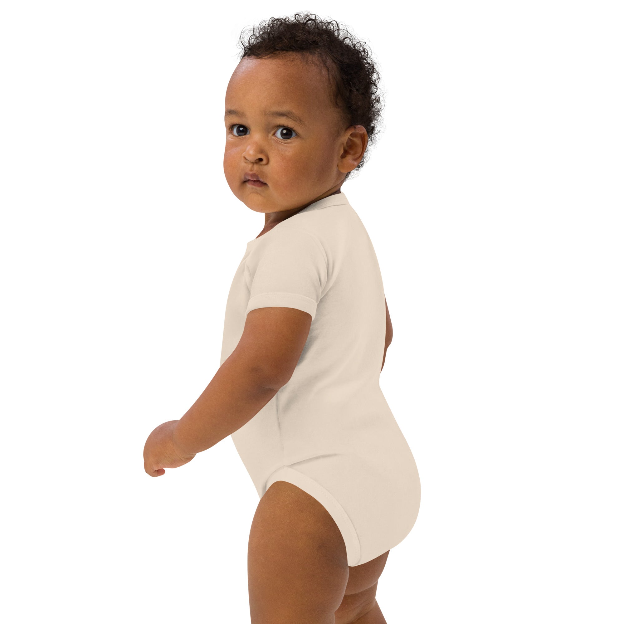 Bebis Kommer Snart Embroidered Organic Cotton Bodysuit
