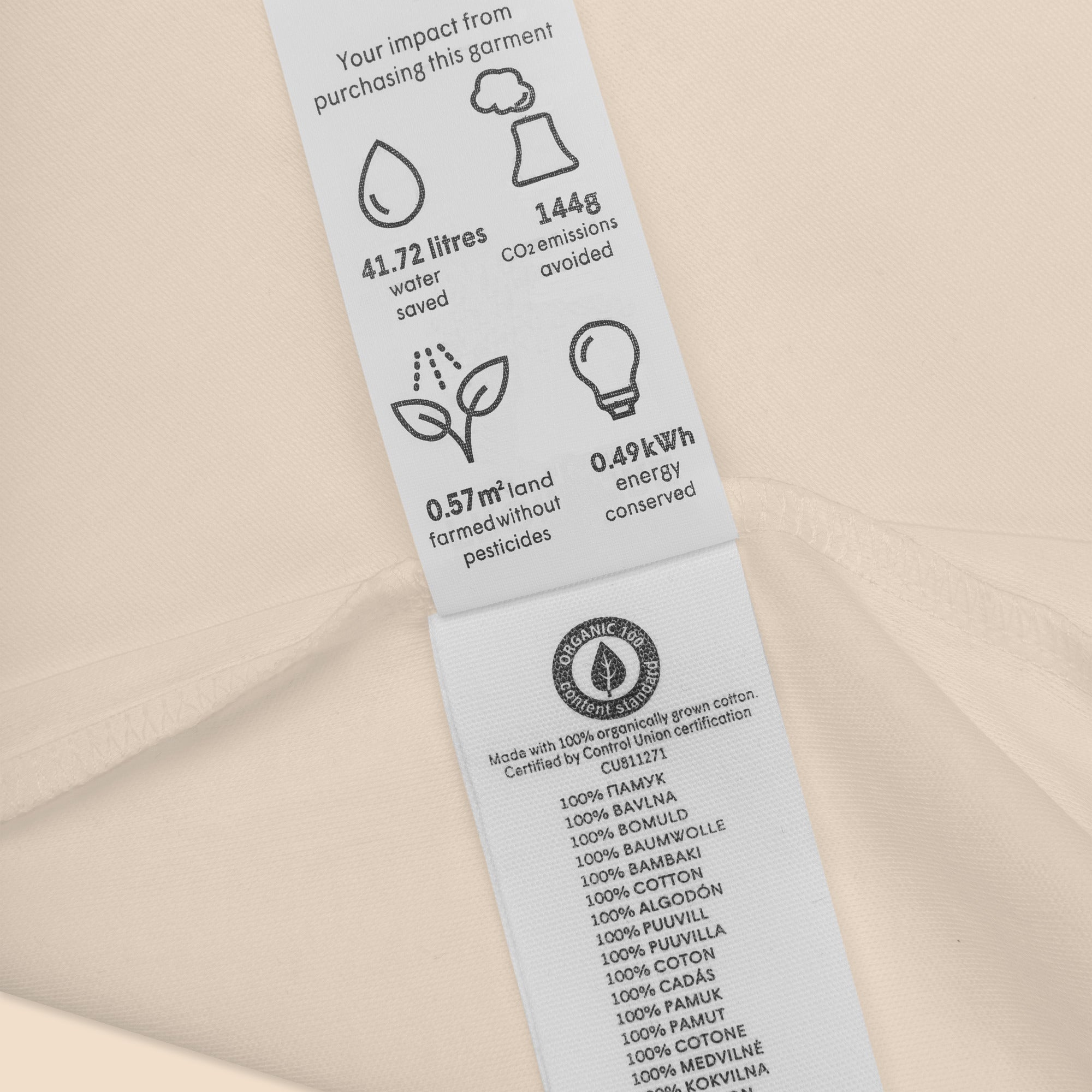 Bebis Kommer Snart Embroidered Organic Cotton Bodysuit