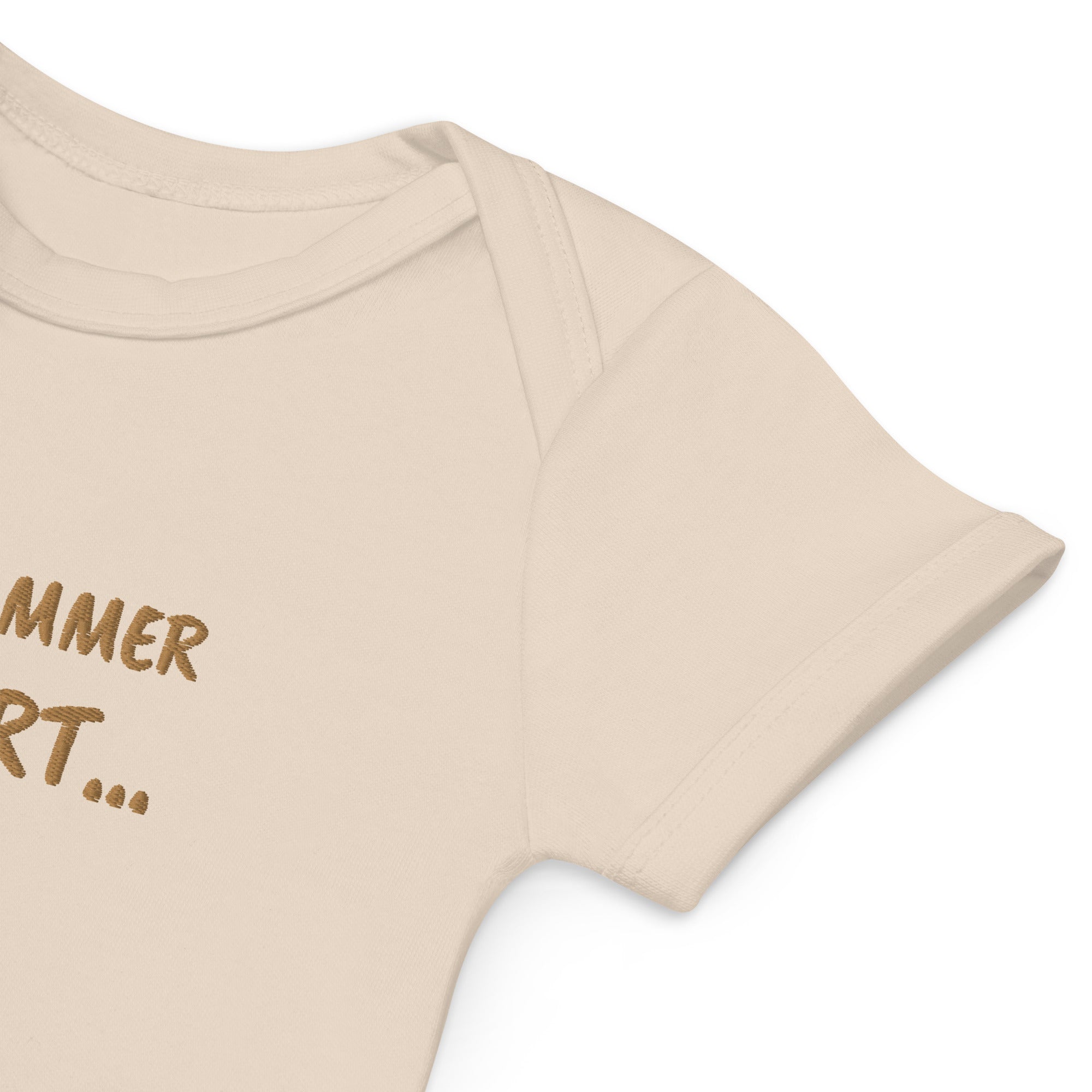 Bebis Kommer Snart Embroidered Organic Cotton Bodysuit