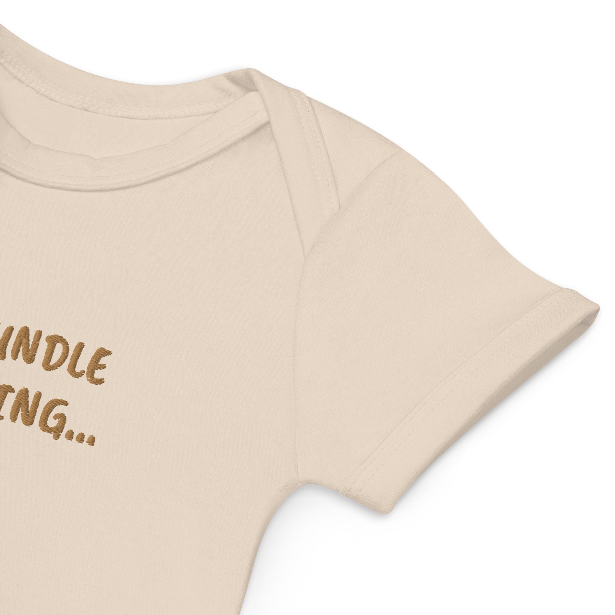 Little Bundle Loading Embroidered Organic Cotton Bodysuit