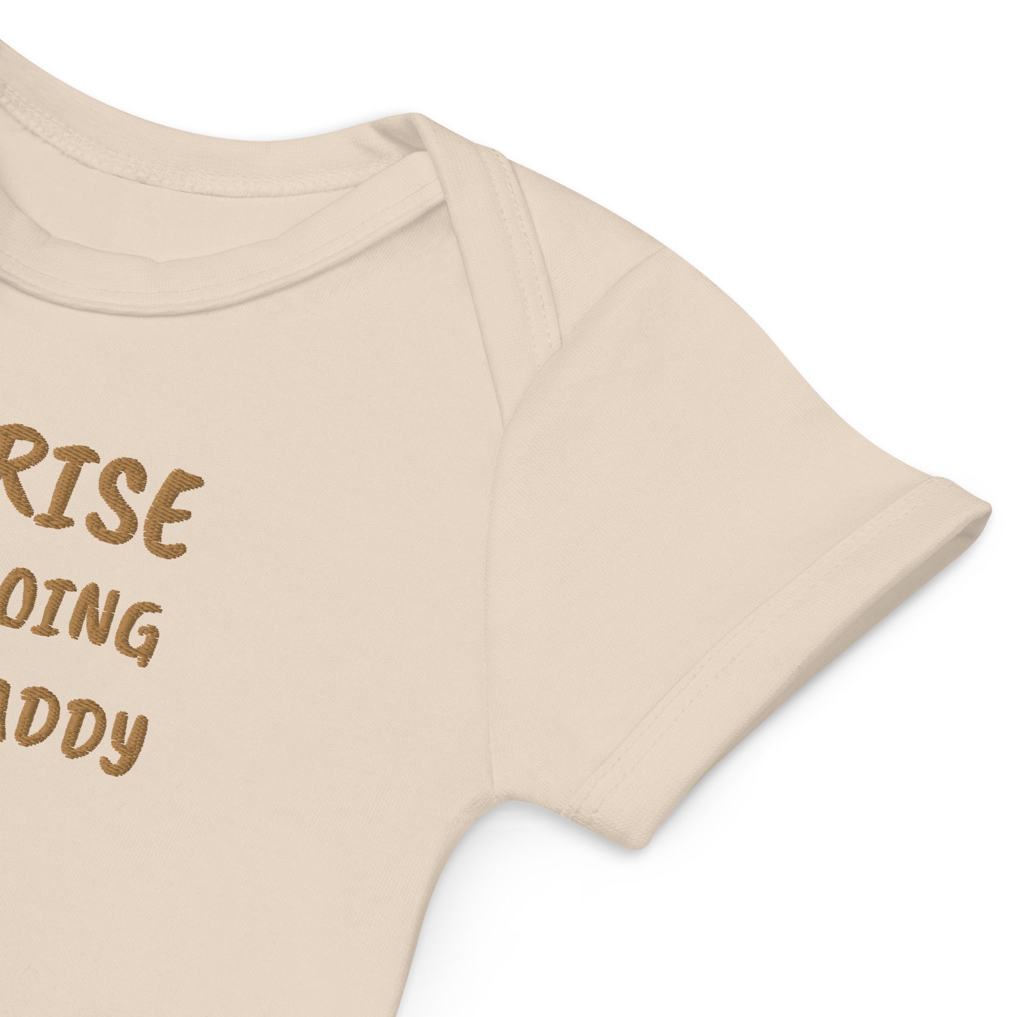 Surprise, You’re Going to Be a Daddy Embroidered Organic Cotton Bodysuit
