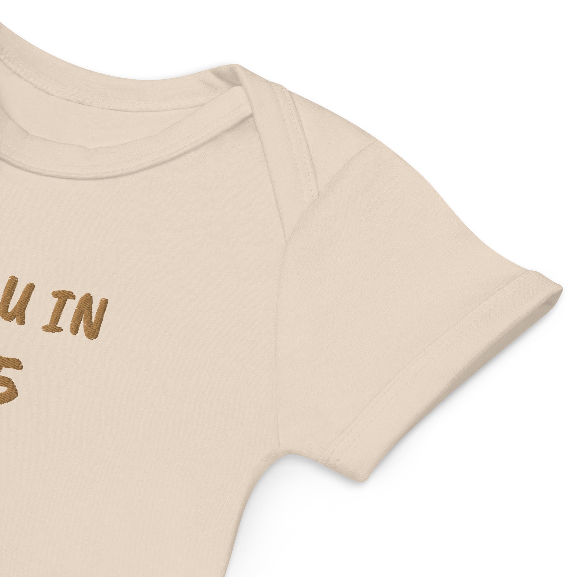 See You In 2025 Embroidered Organic Cotton Bodysuit