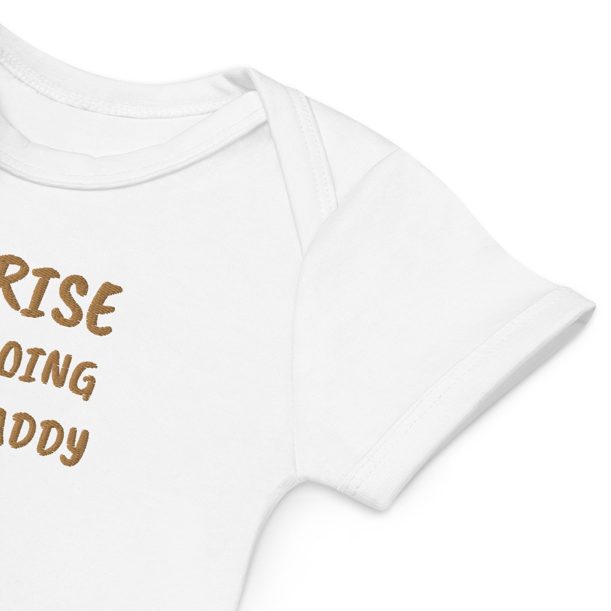 Surprise, You’re Going to Be a Daddy Embroidered Organic Cotton Bodysuit