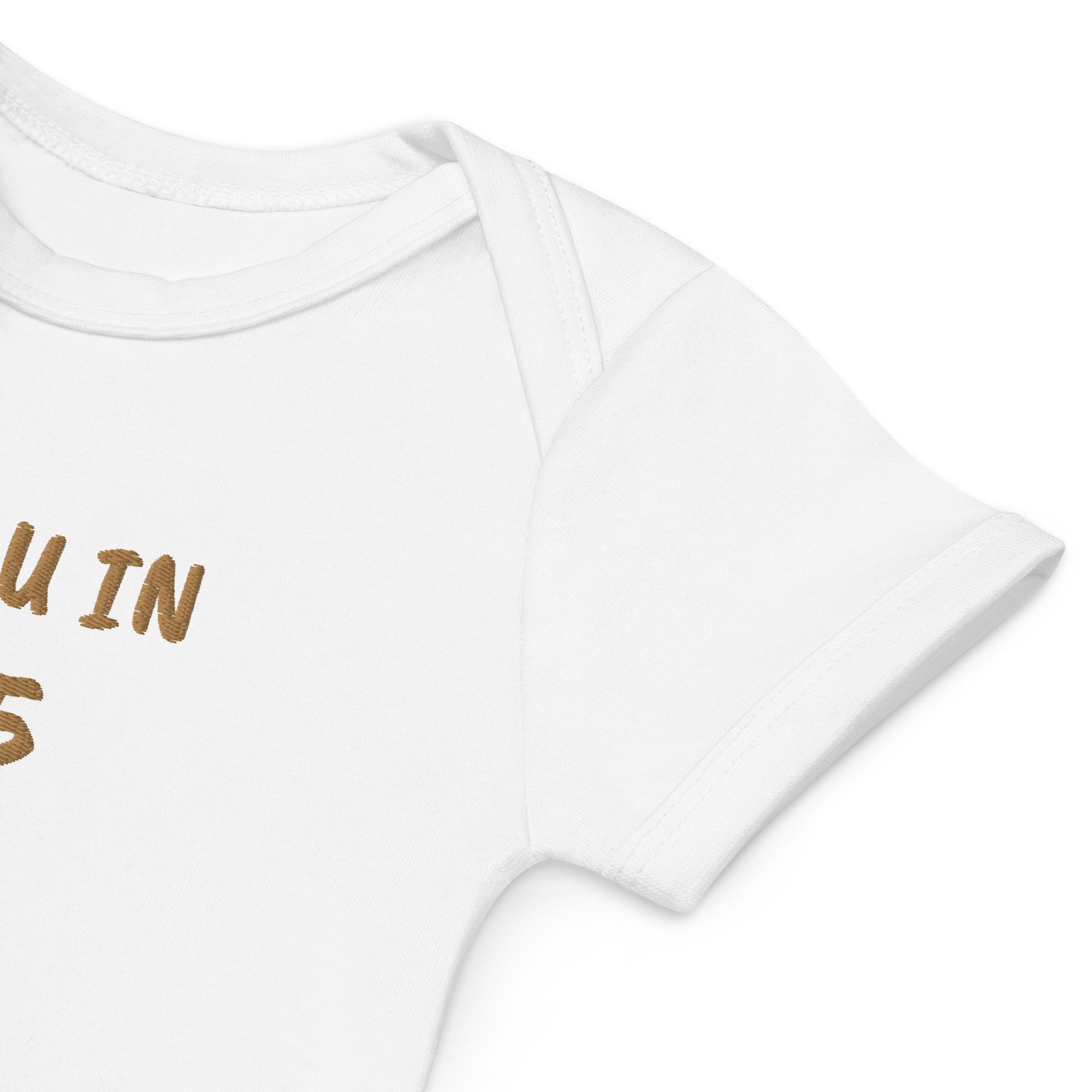 See You In 2025 Embroidered Organic Cotton Bodysuit