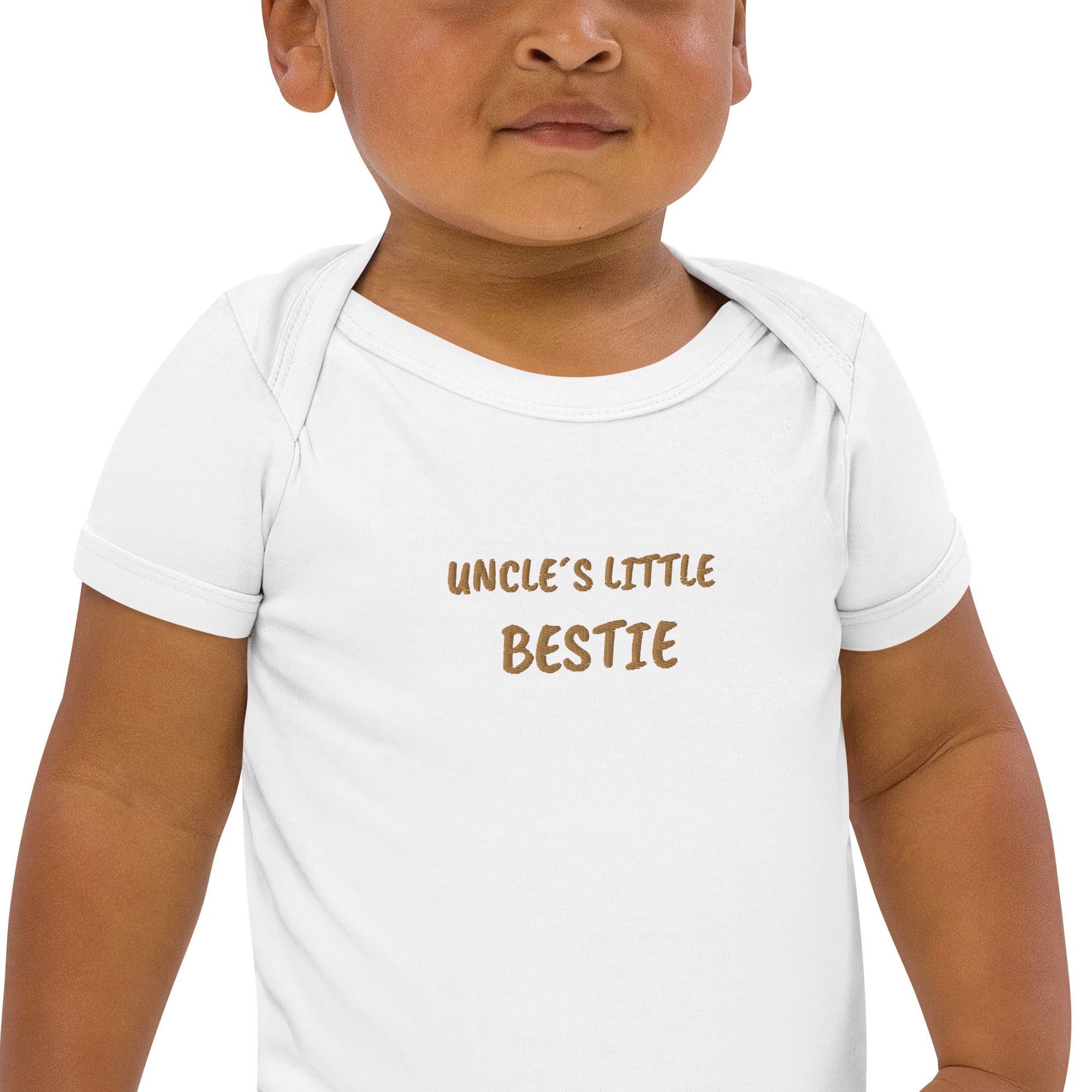 Uncle´s Little Bestie Embroidered Organic Cotton Bodysuit