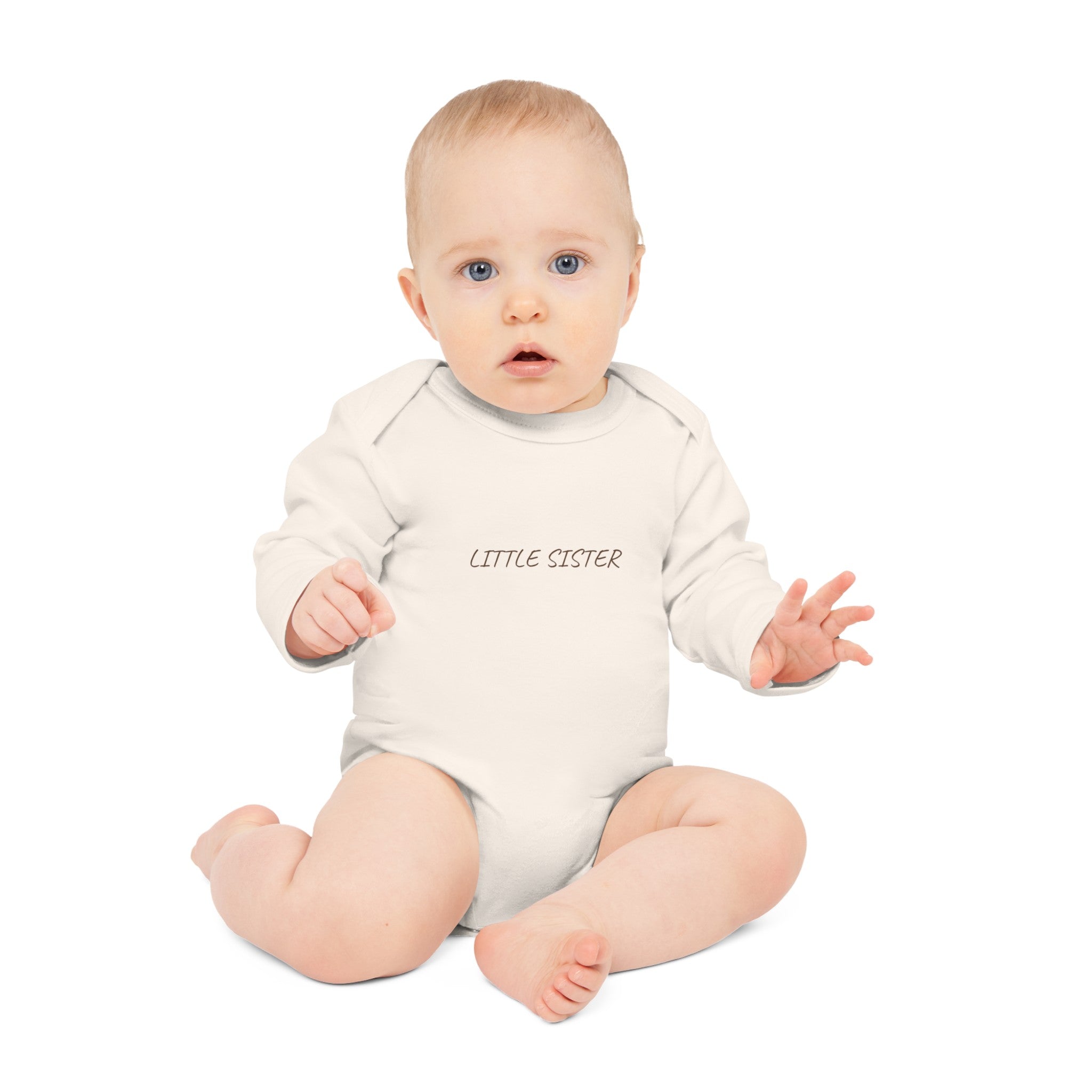 Little Sister Long-Sleeve Organic Bodysuit