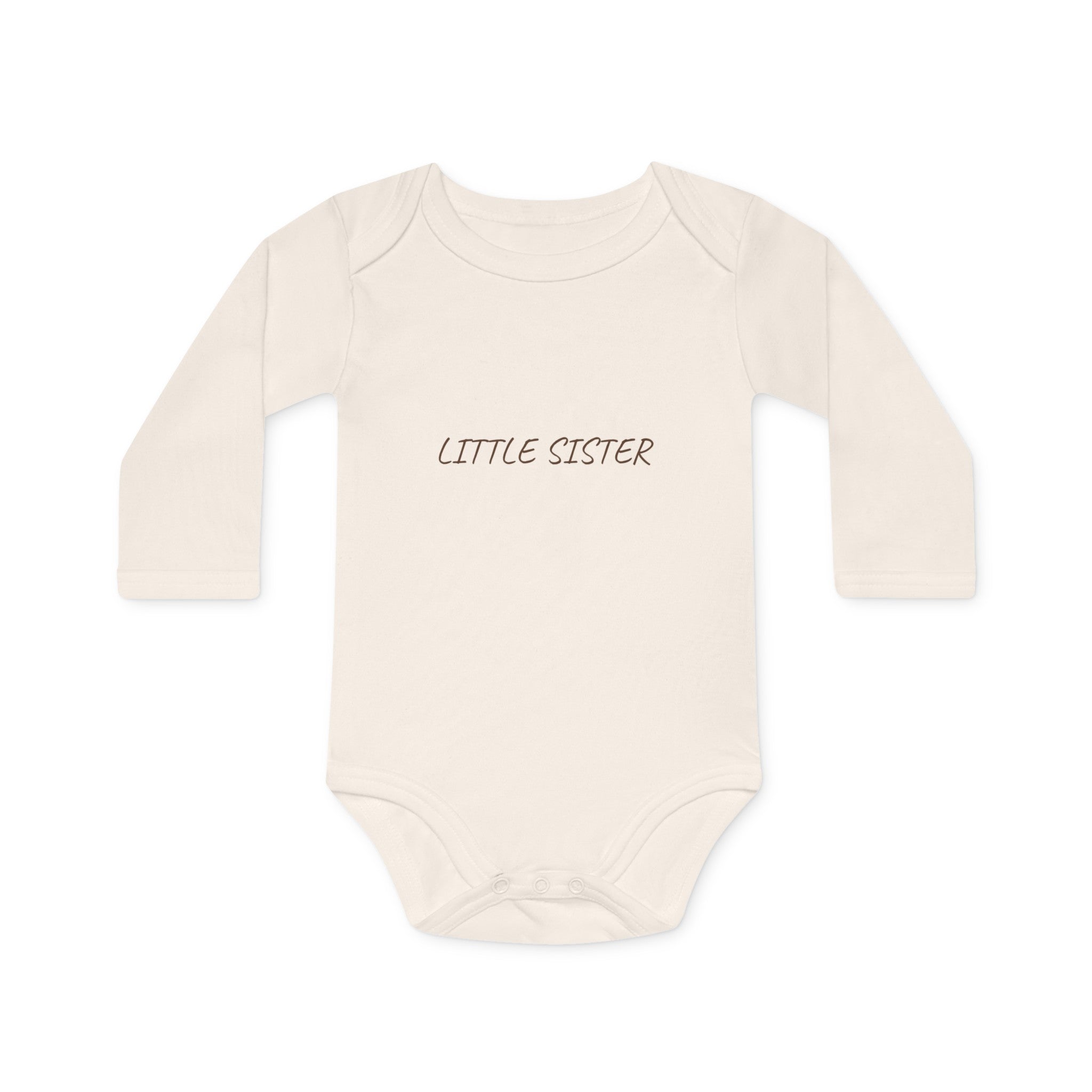 Little Sister Long-Sleeve Organic Bodysuit