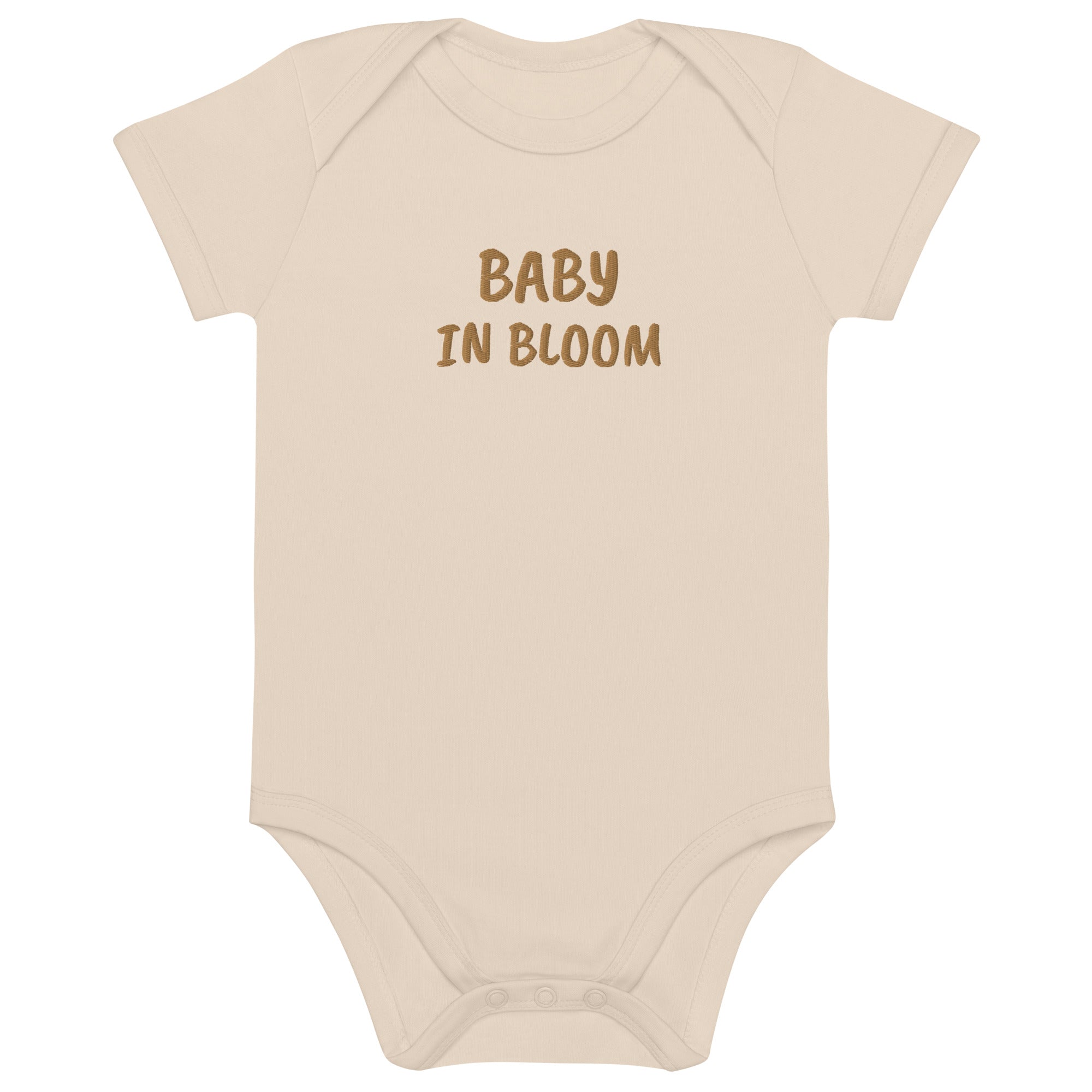 Baby in Bloom Embroidered Organic Cotton Bodysuit