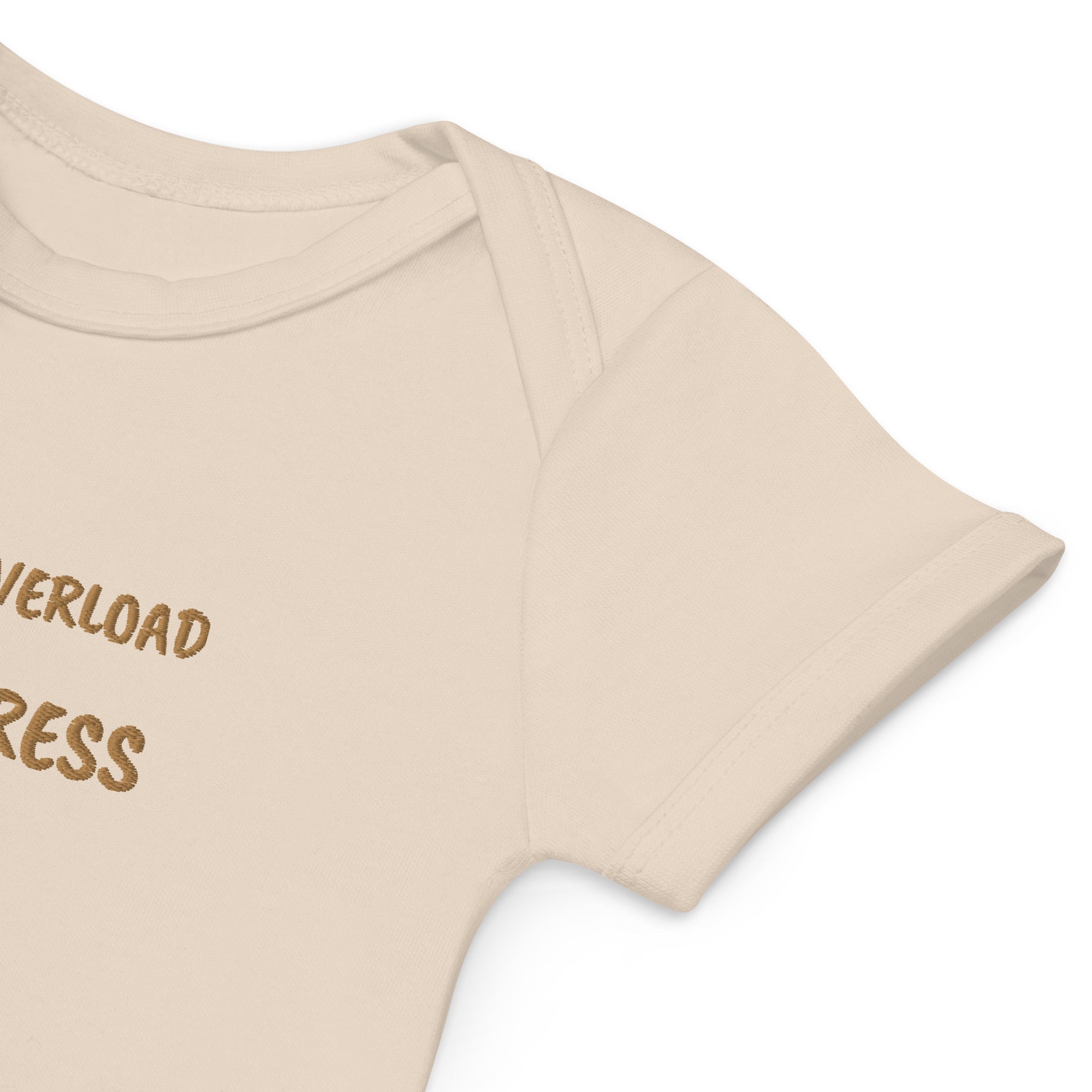 Cuteness Overload in Progress Embroidered Organic Cotton Bodysuit