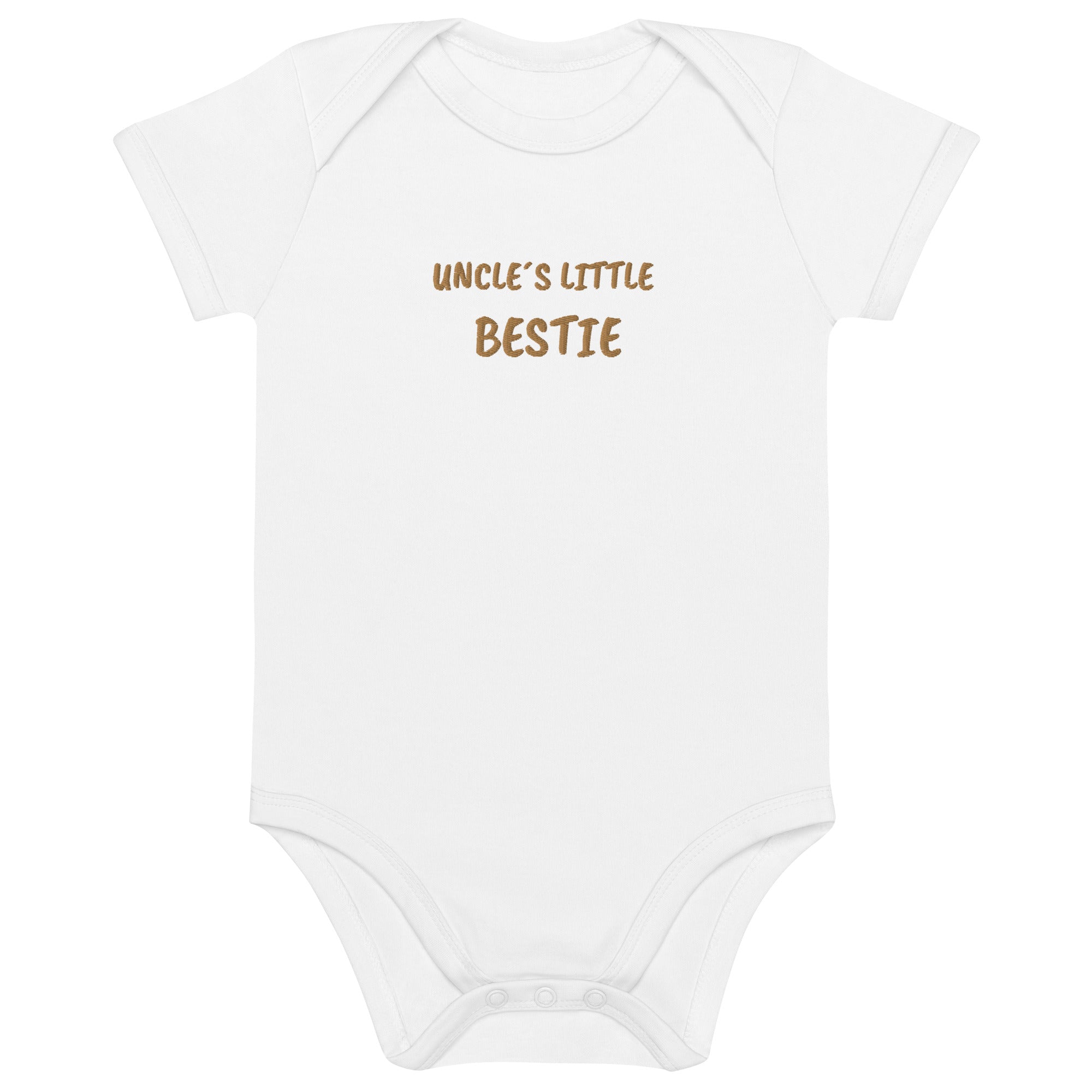 Uncle´s Little Bestie Embroidered Organic Cotton Bodysuit