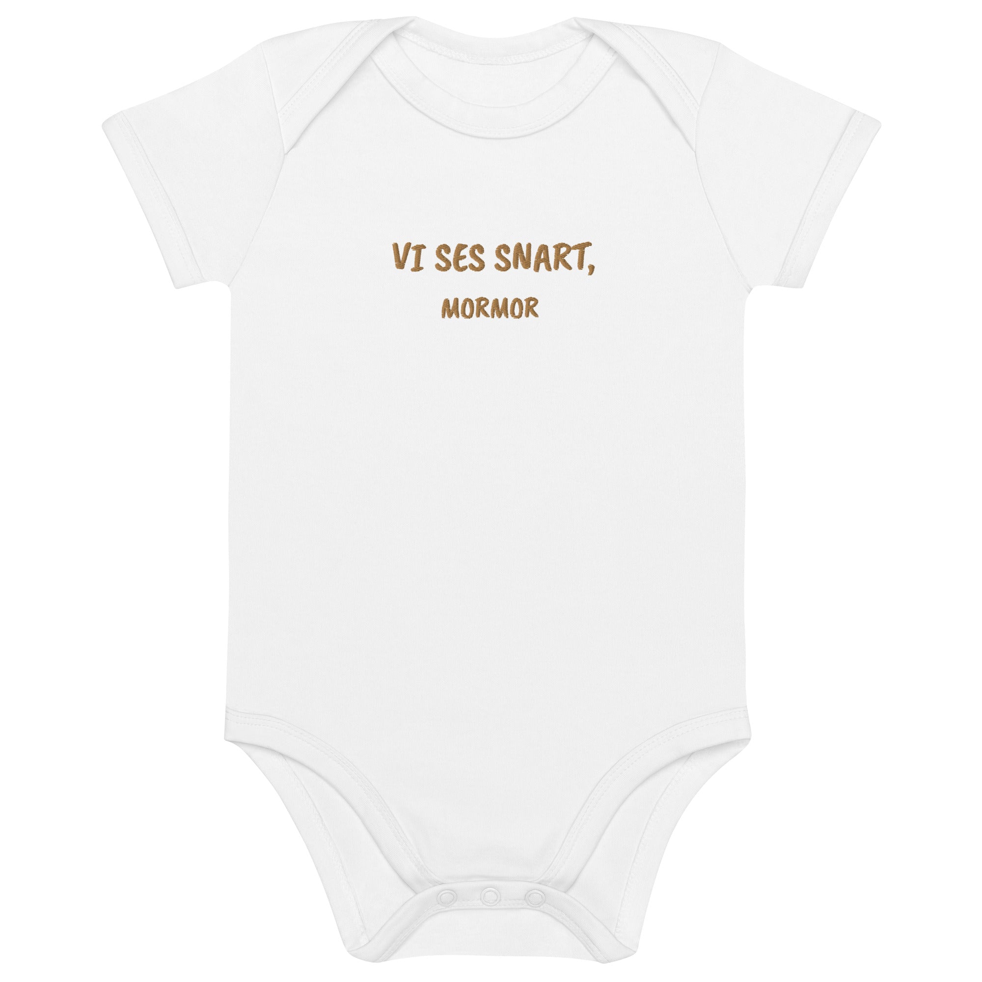 Vi Ses Snart, Mormor Embroidered Organic Cotton Bodysuit
